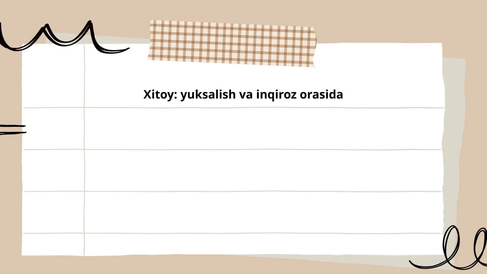 Xitoy: yuksalish va inqiroz orasida