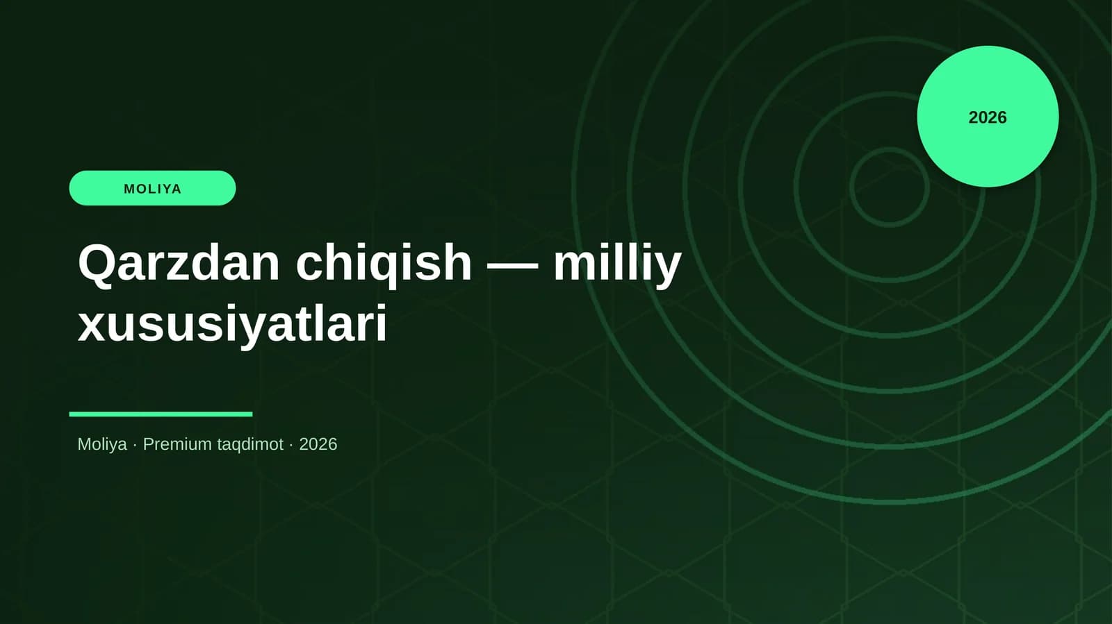 Qarzdan chiqish — milliy xususiyatlari