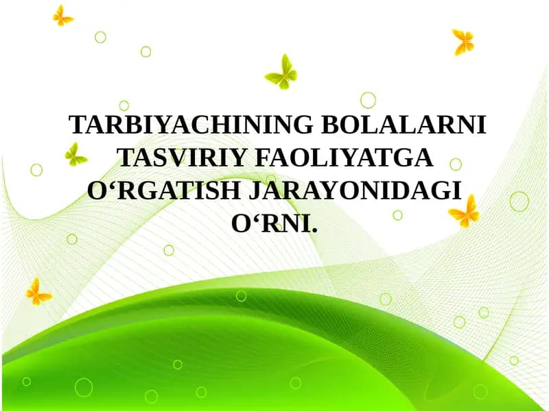 Bolalarjamoasini shakllantirish