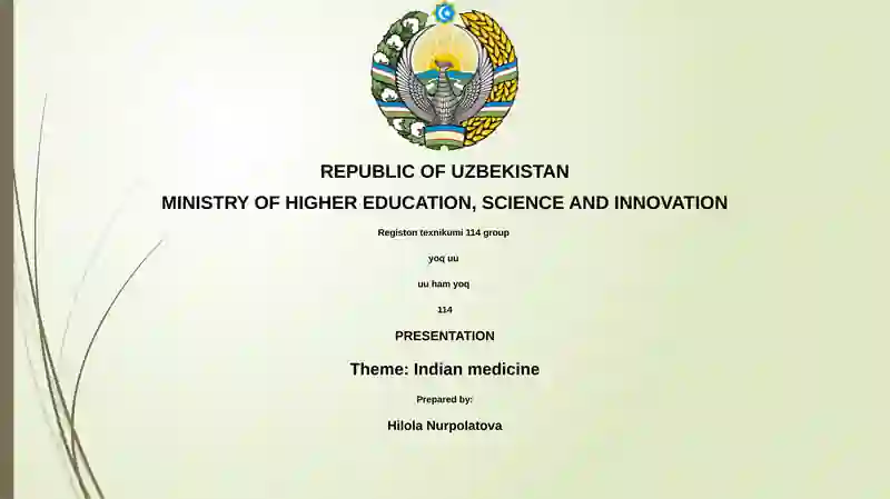Indian Medicine Presentation