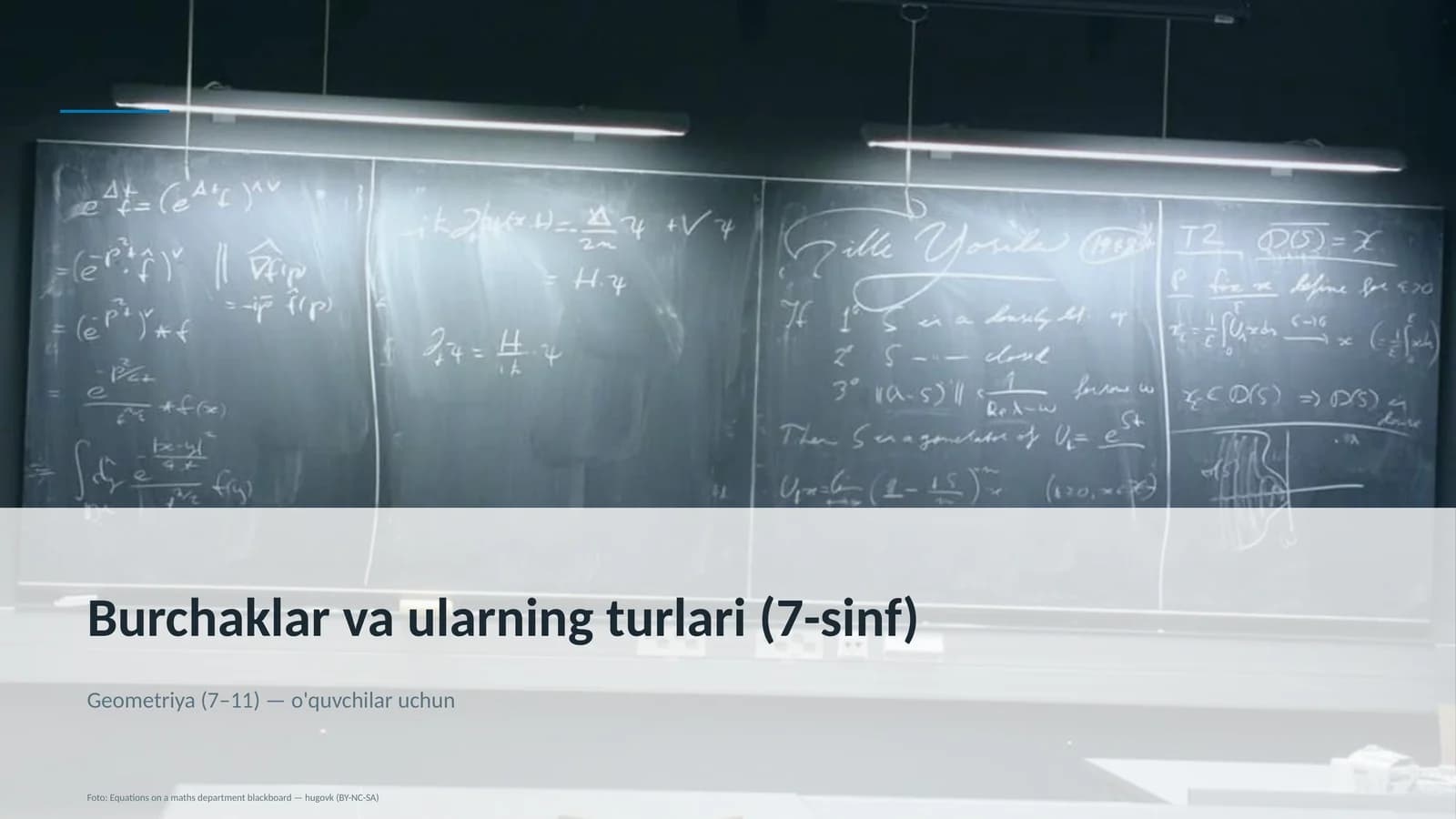Burchaklar va ularning turlari (7-sinf)