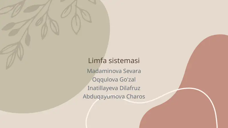 Limfa sistemasi