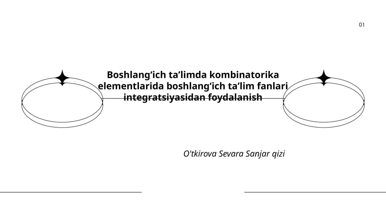 Kombinatorika elementlarida boshlang'ich ta'lim fanlari integratsiyasi