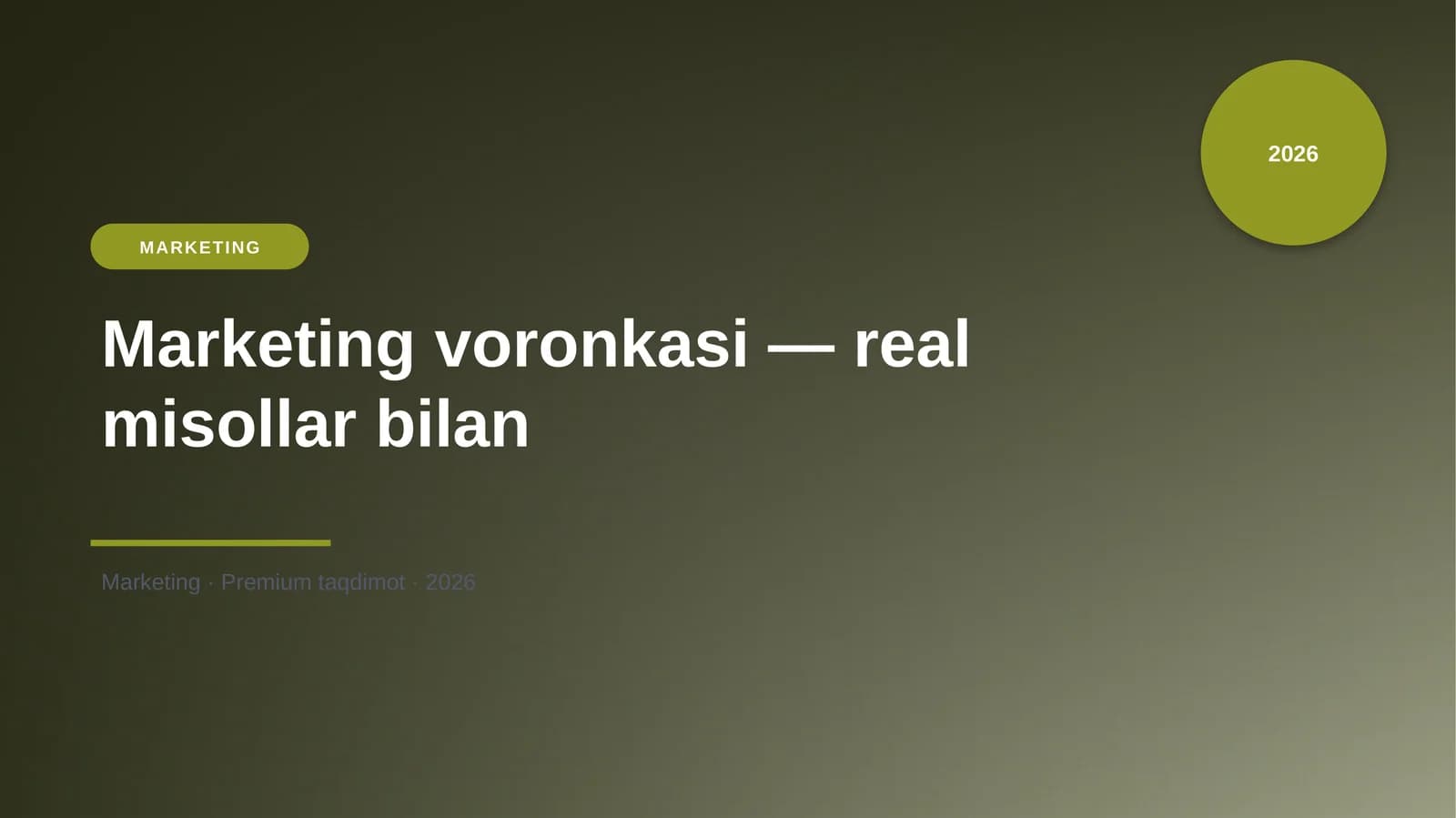 Marketing voronkasi — real misollar bilan