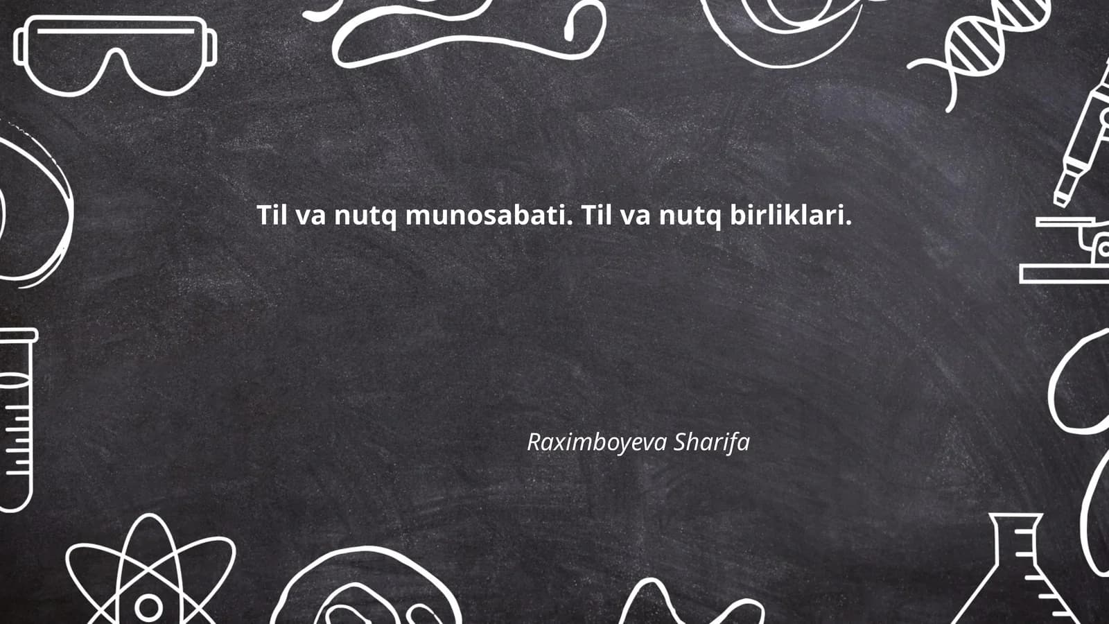 Til va nutq munosabati. Til va nutq birliklari