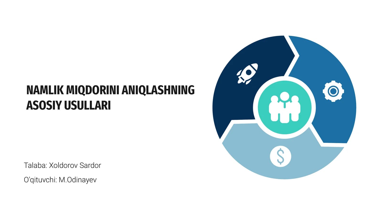 Namlik miqdorini aniqlashning asosiy usullari