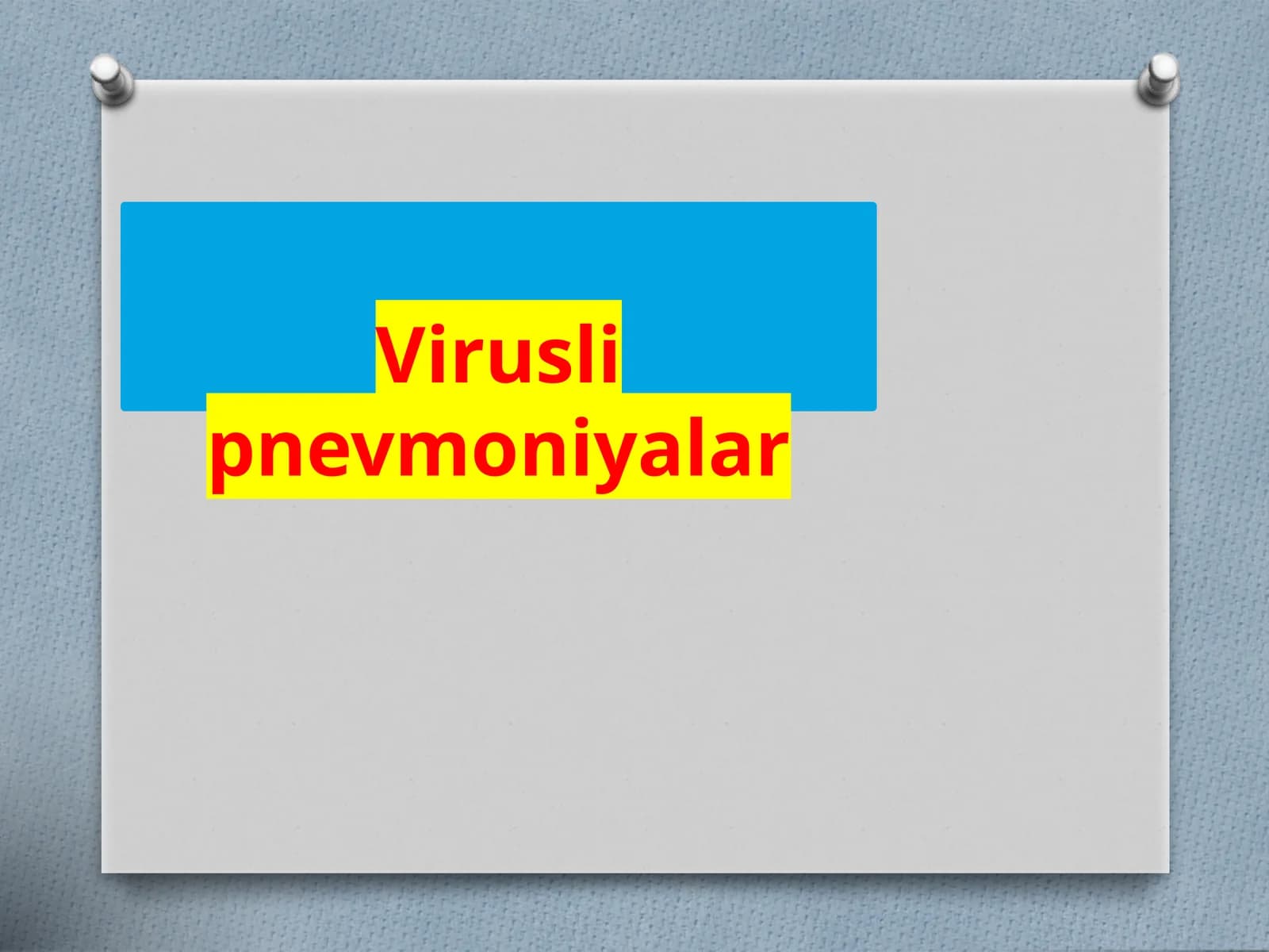 Viruslipnevmoniyalar