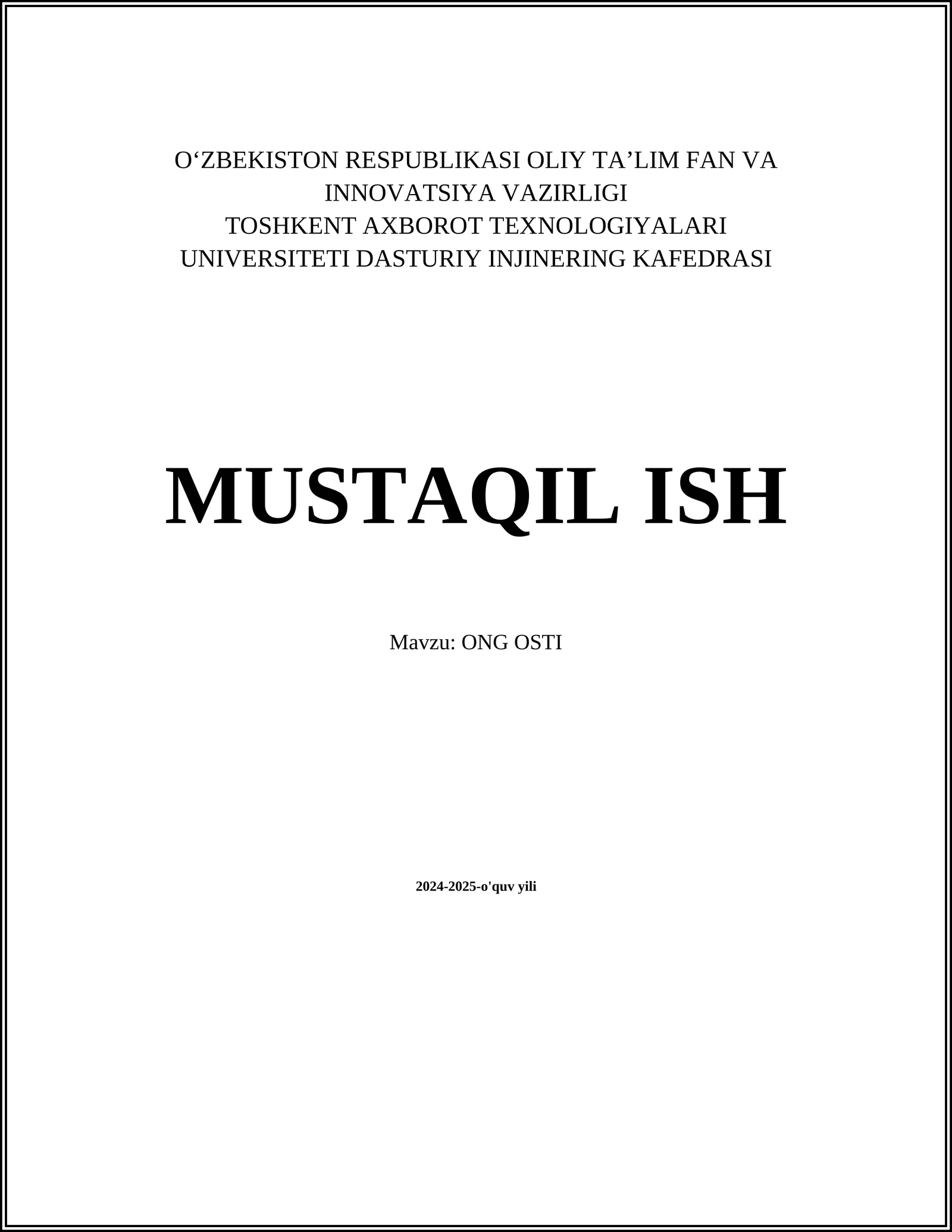 ONG OSTI