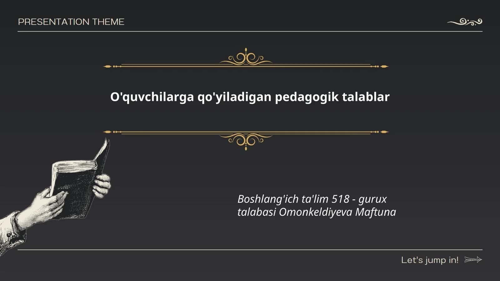 Pedagogik talablar