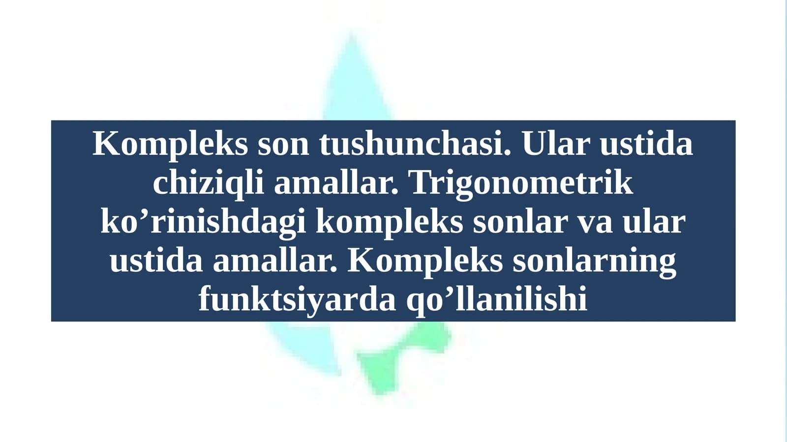 Komplekssontushunchasi