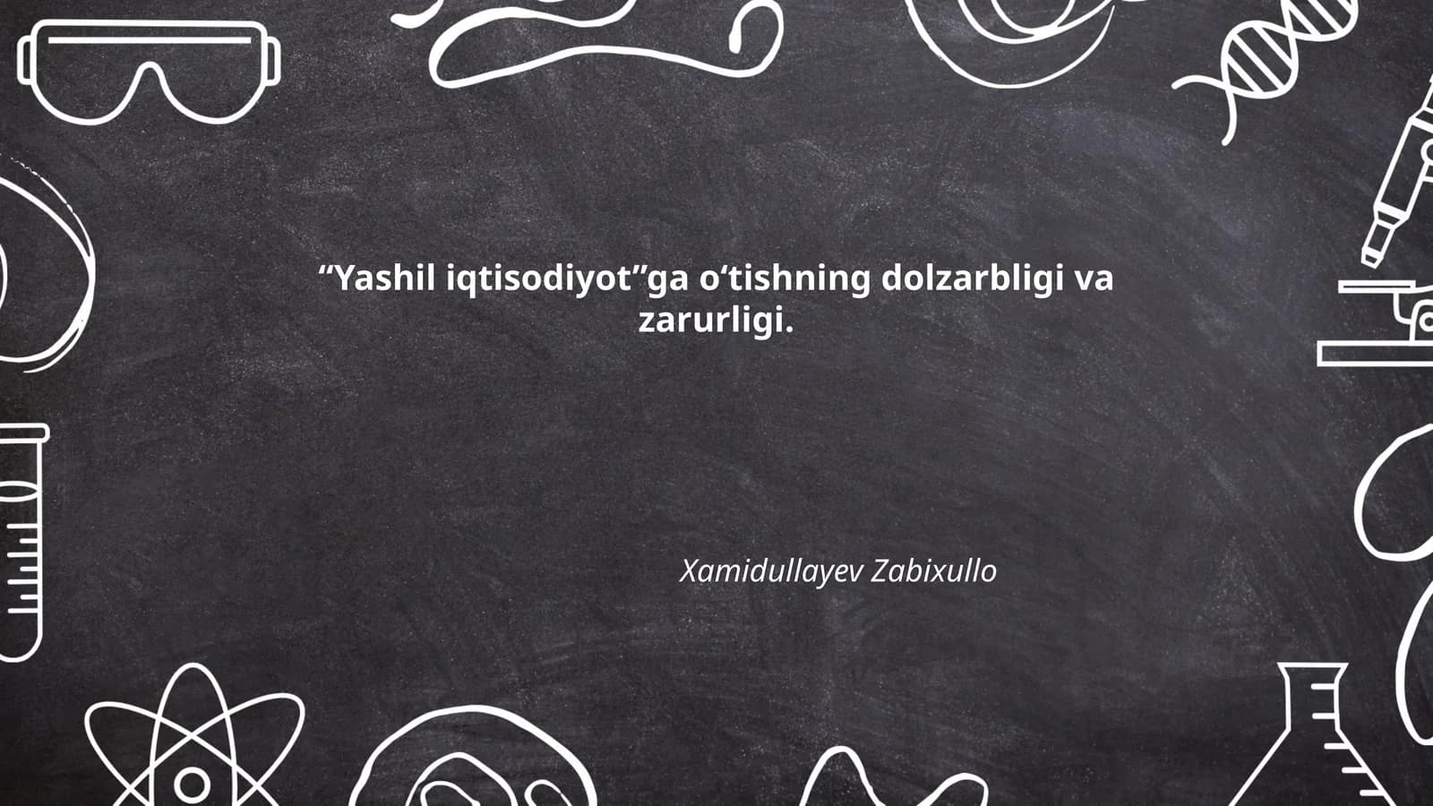 Yashil iqtisodiyot