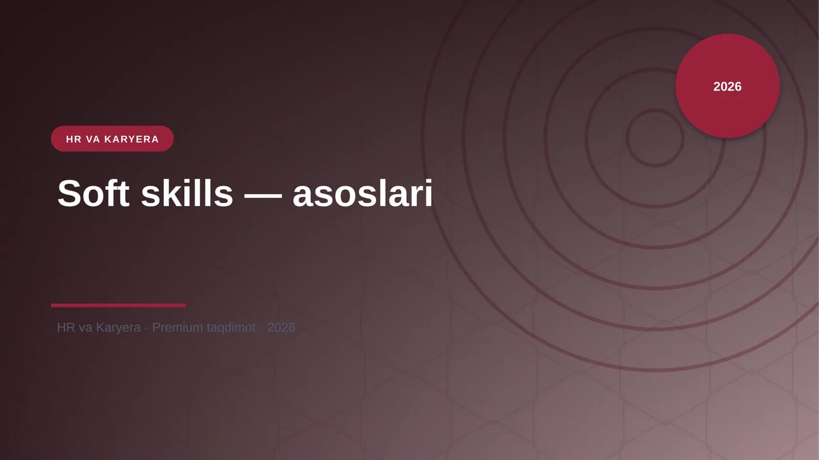 Soft skills — asoslari
