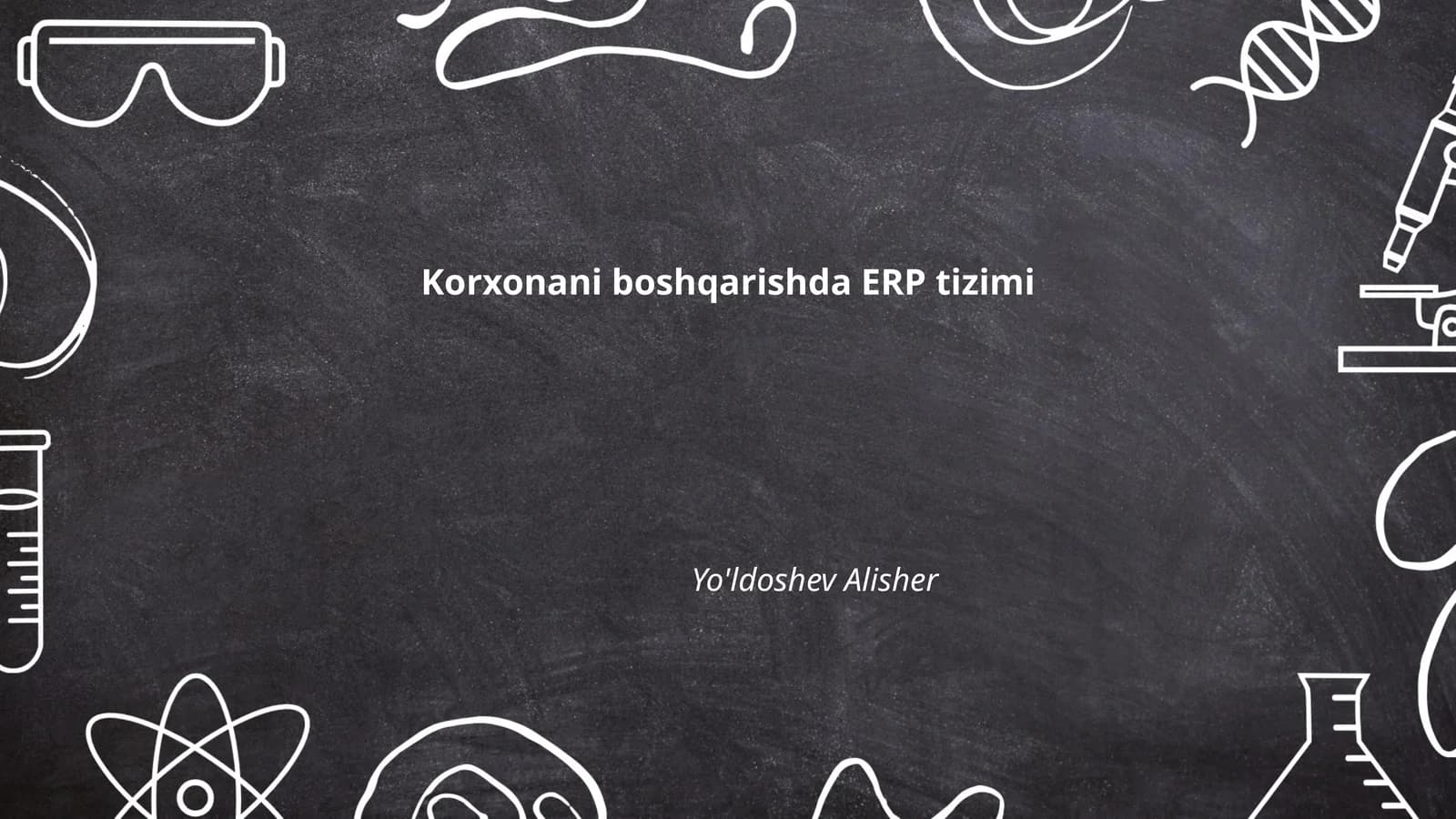 ERP Korxona Boshqarish Tizimi