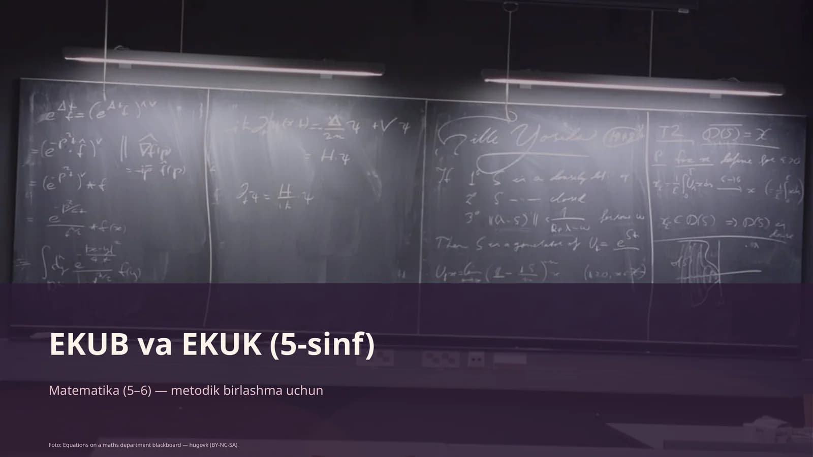 EKUB va EKUK (5-sinf)