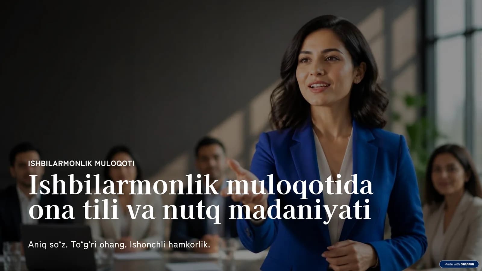 ISHBILARMONLIK MULOQOTI