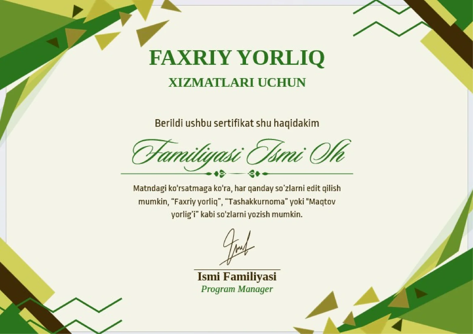FAXRIY YORLIQ