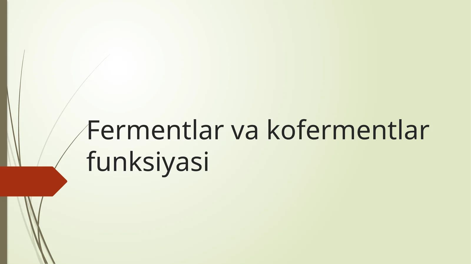 Fermentlar va kofermentlar funksiyasi