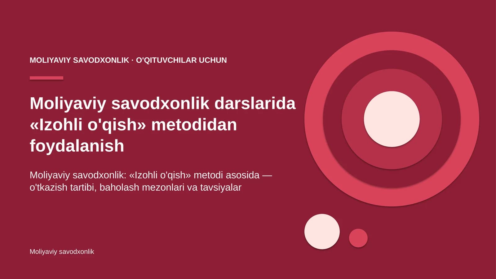 moliyaviy savodxonlik darslarida izohli o'qish metodidan foydalanish 8859