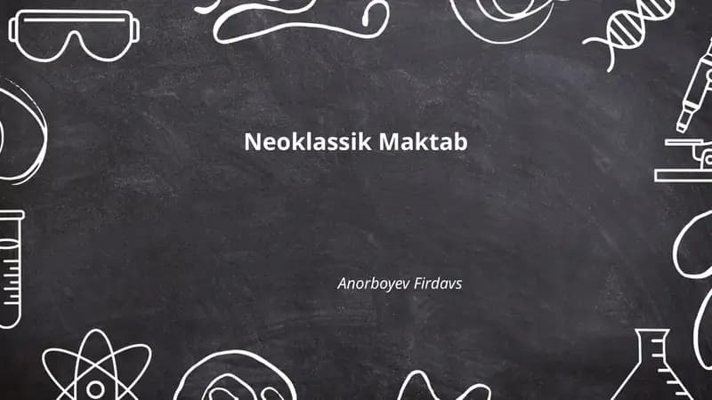 Neoklassik Maktab