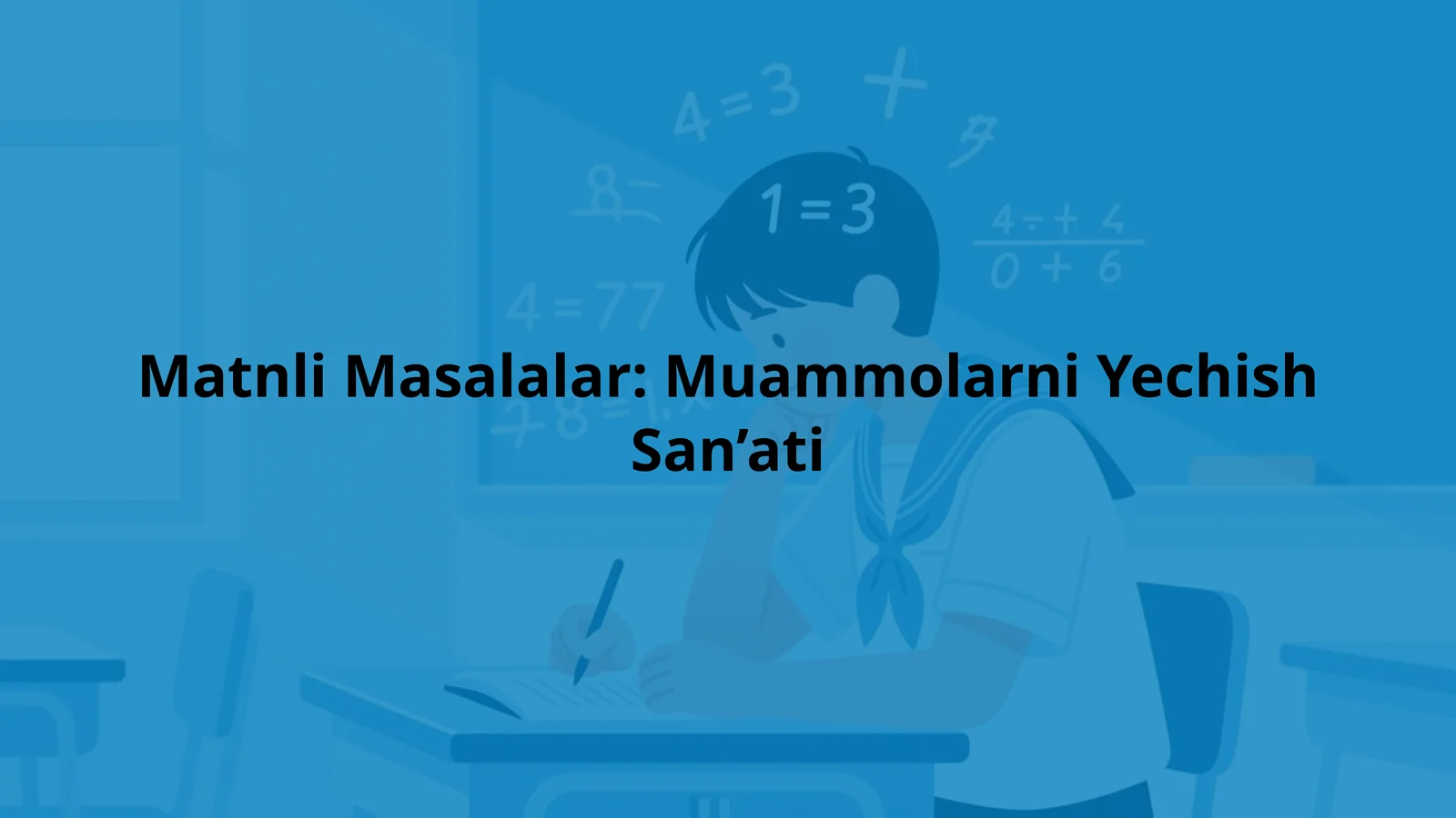 Matnli Masalalar: Muammolarni Yechish San’ati