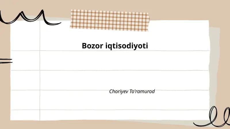 Bozor iqtisodiyoti