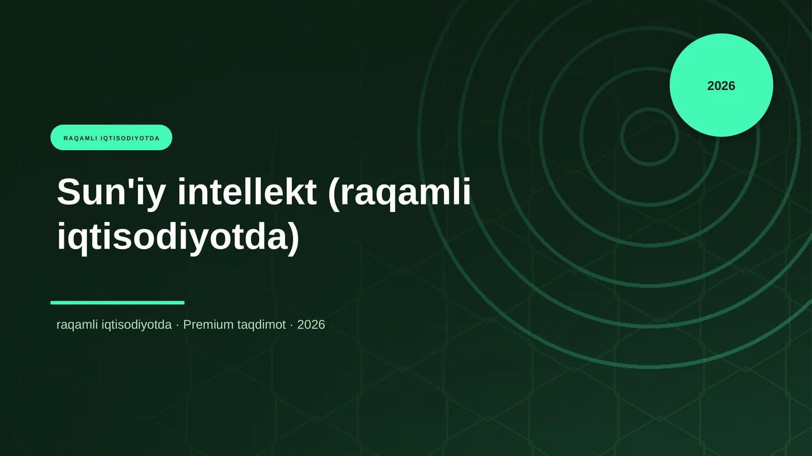 Sun'iy intellekt (raqamli iqtisodiyotda)