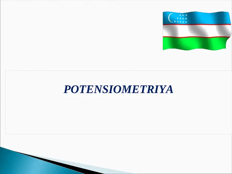 POTENSIOMETRIYA