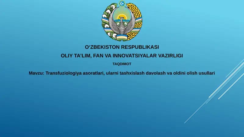Transfuziologiyaasoratlari
