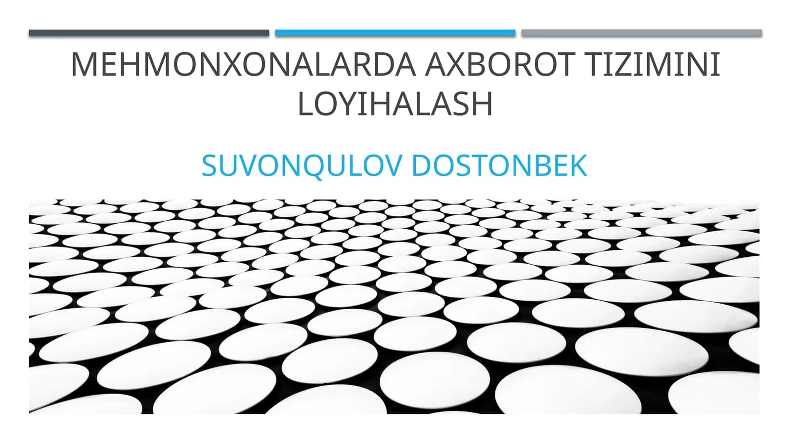 Mehmonxonalarda axborot tizimini loyihalash