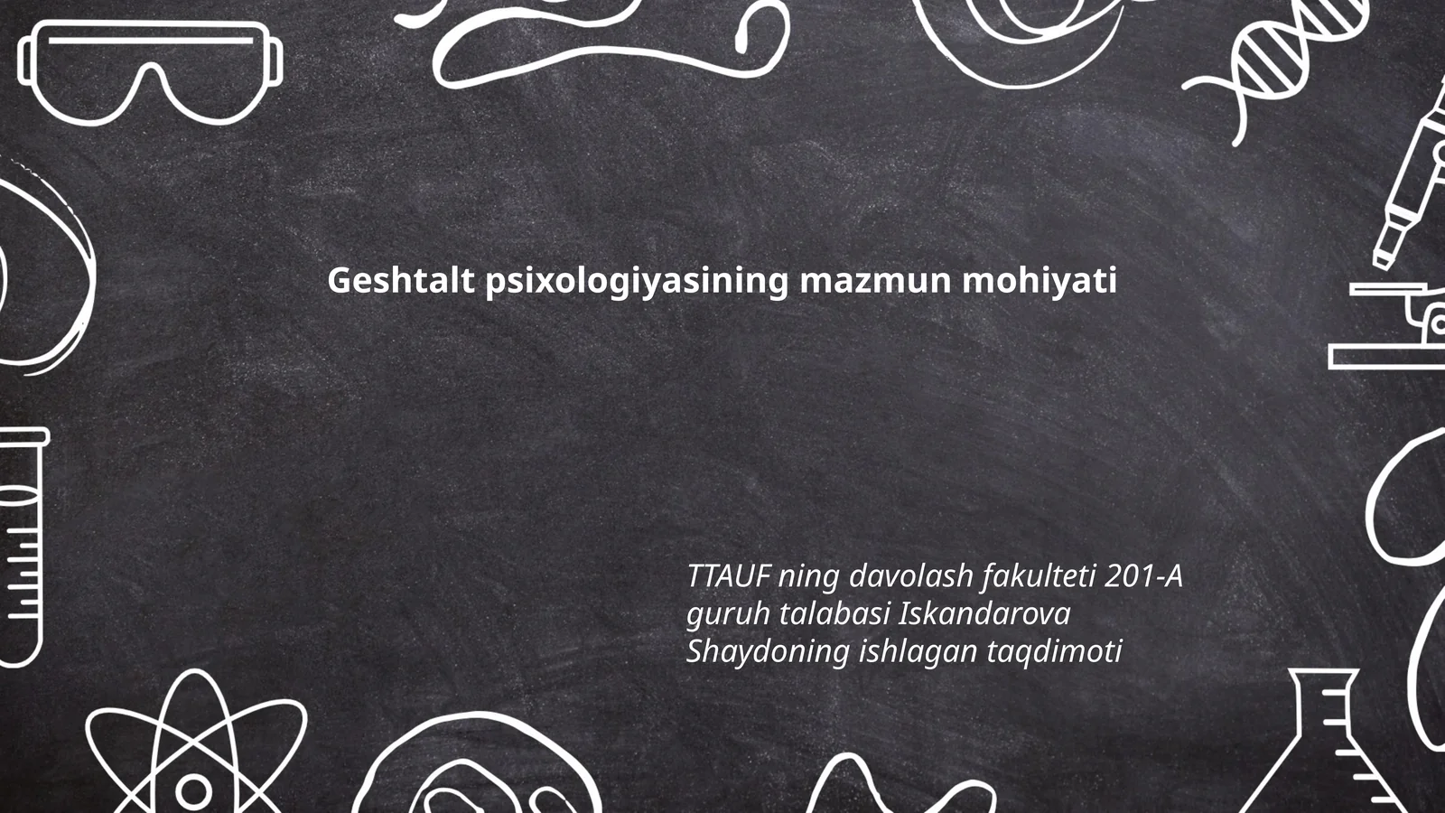 Geshtalt psixologiyasining mazmun mohiyati
