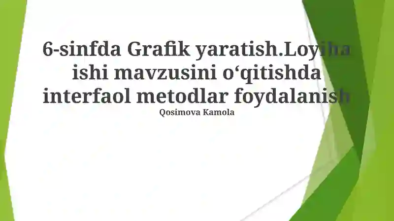 Grafik Dizayn va Loyihalar