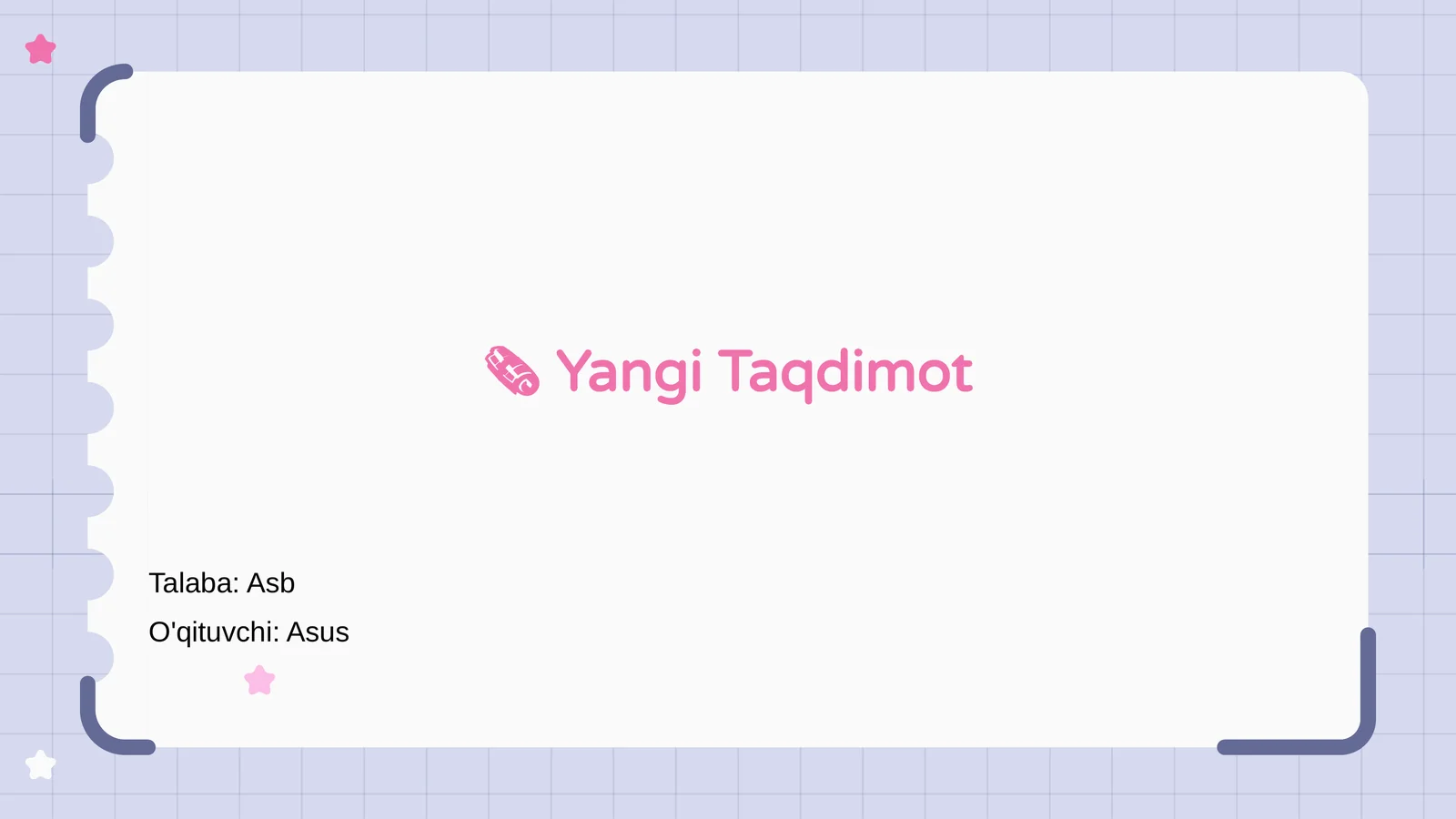 Yangi Taqdimot