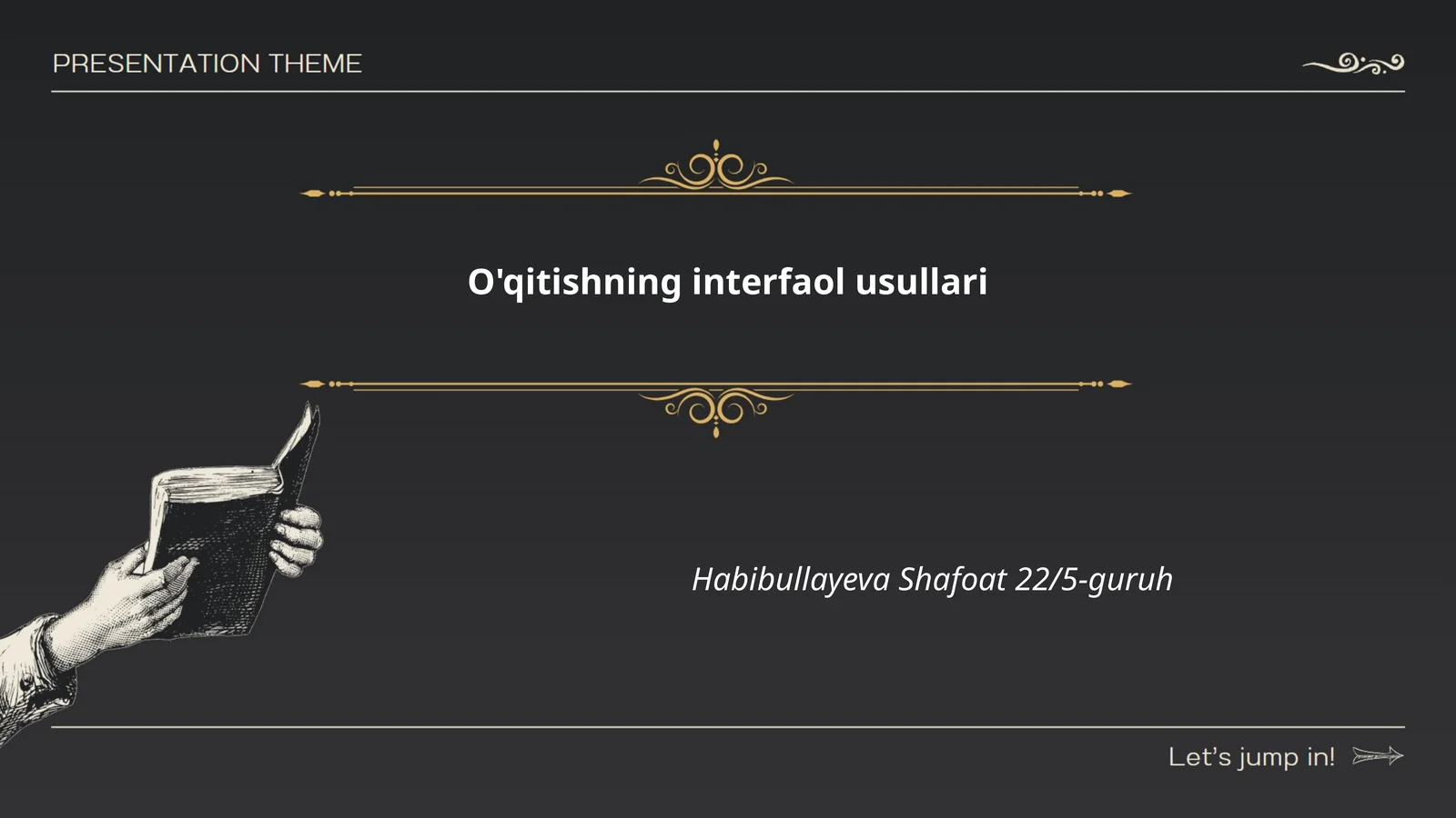 O'qitishning interfaol usullari