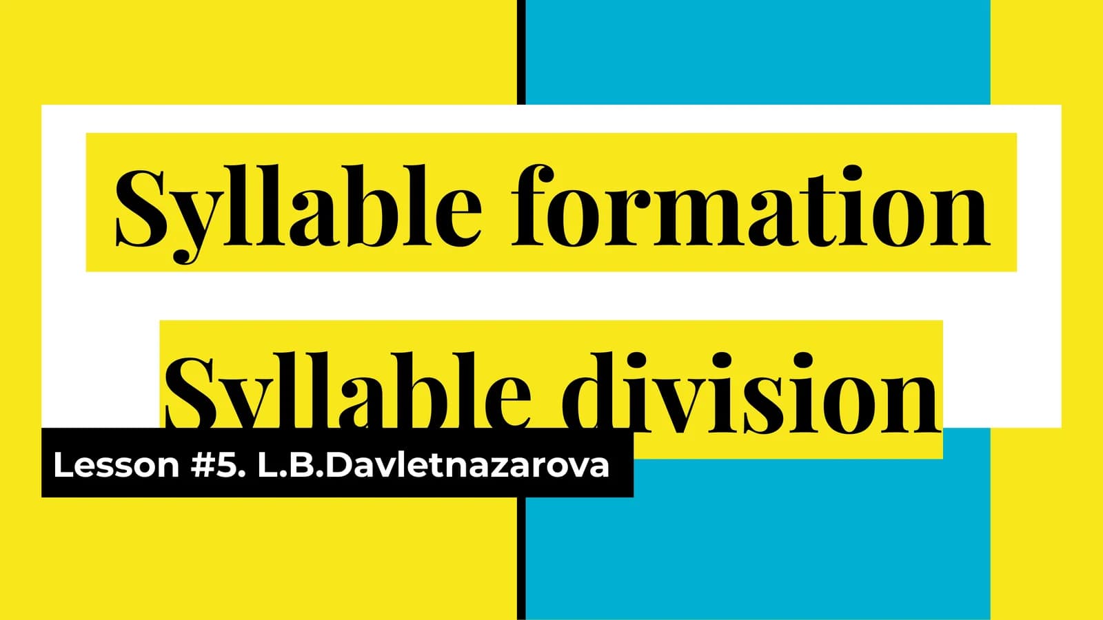 Lesson#5.L.B.Davletnazarova