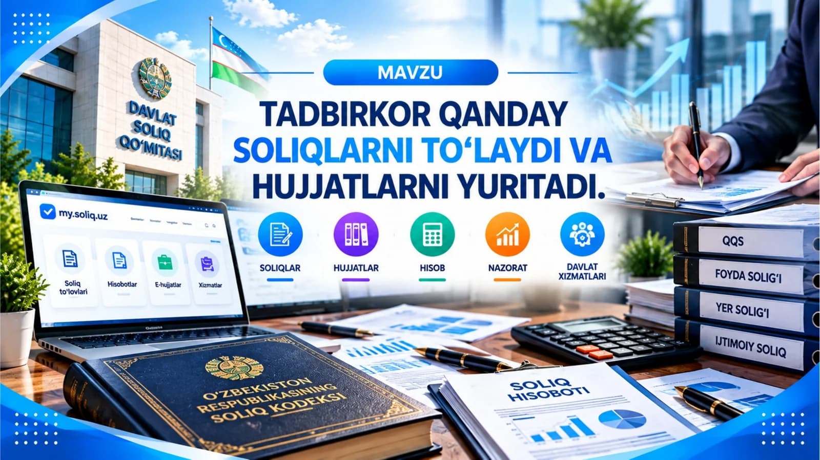 Tadbirkor qanday soliqlarni to‘laydi va hujjatlarni yuritadi