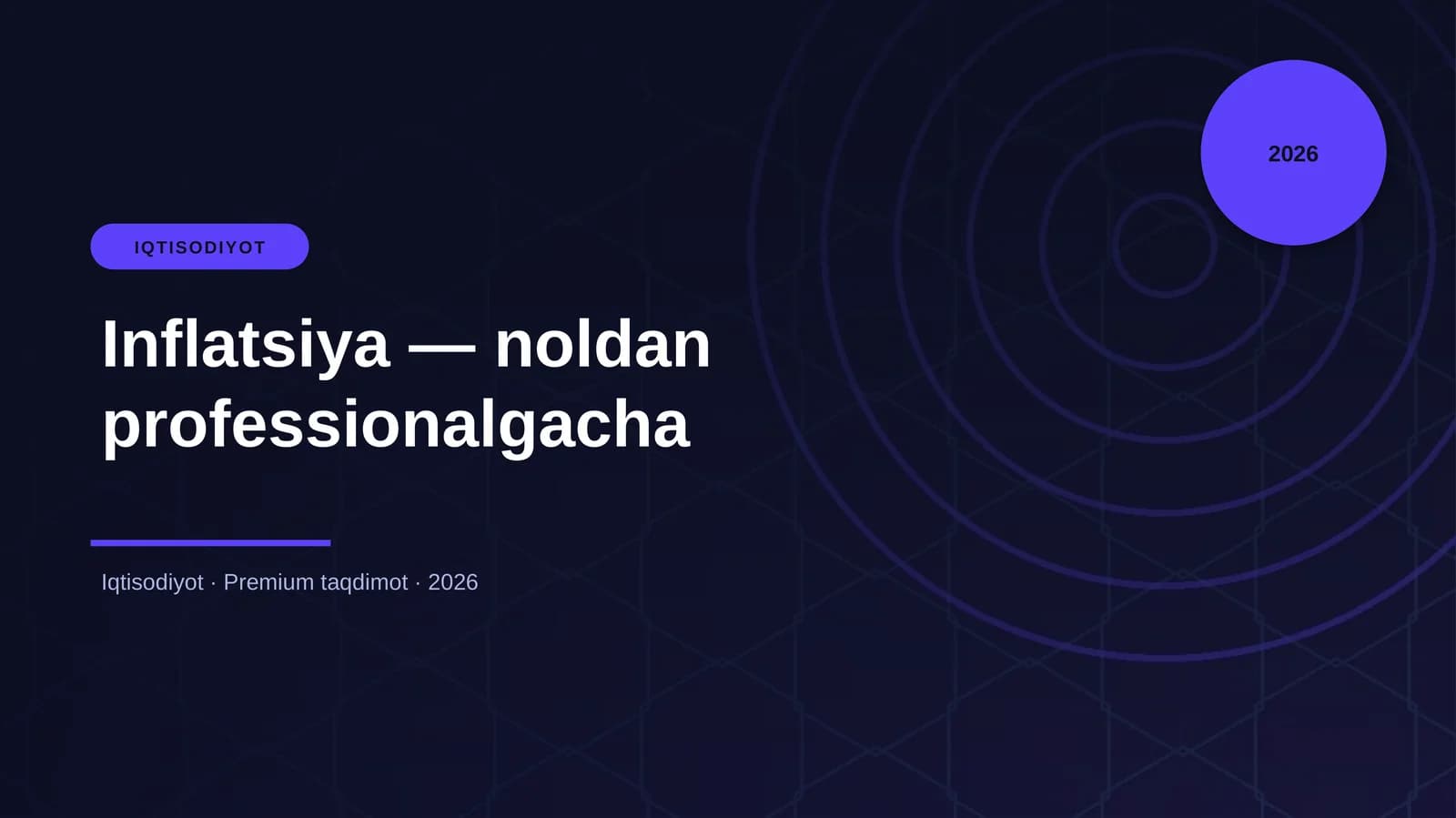 Inflatsiya — noldan professionalgacha