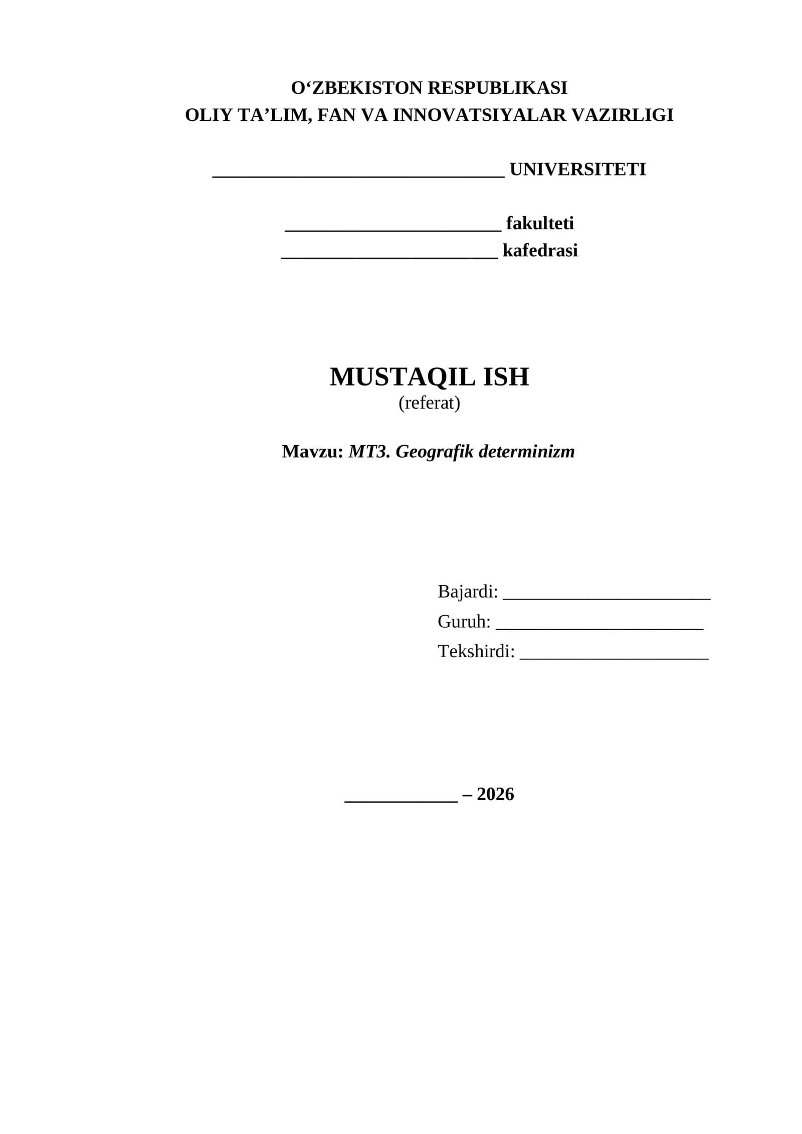 geografik determenizm