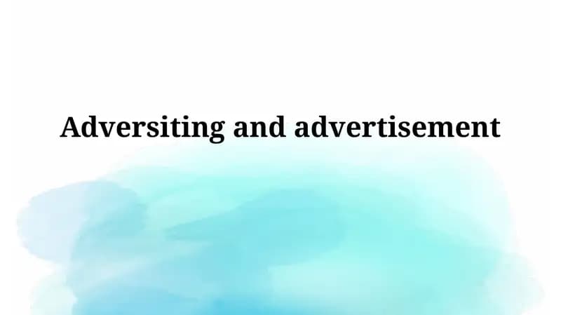 Advertising Regulations and Laws