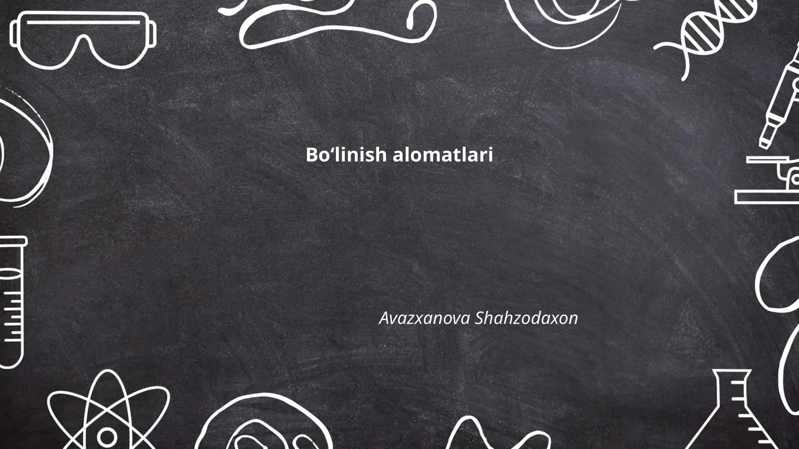 Boʻlinish alomatlari