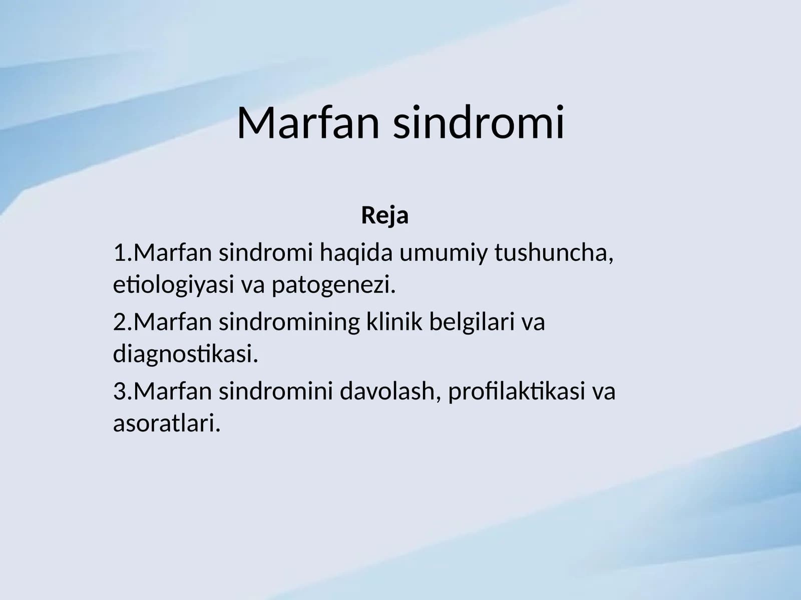 Marfan sindromi