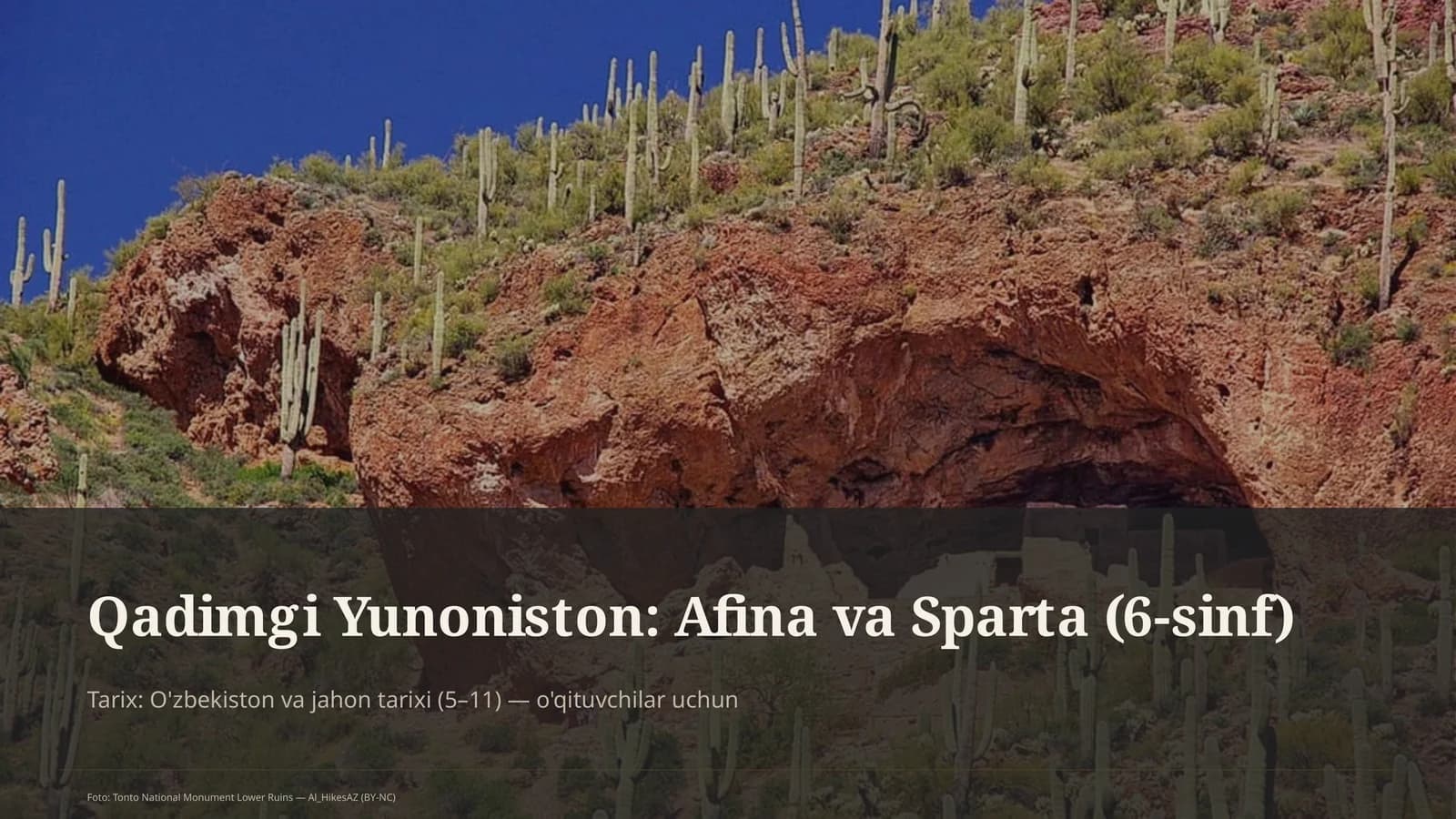 Qadimgi Yunoniston: Afina va Sparta (6-sinf)