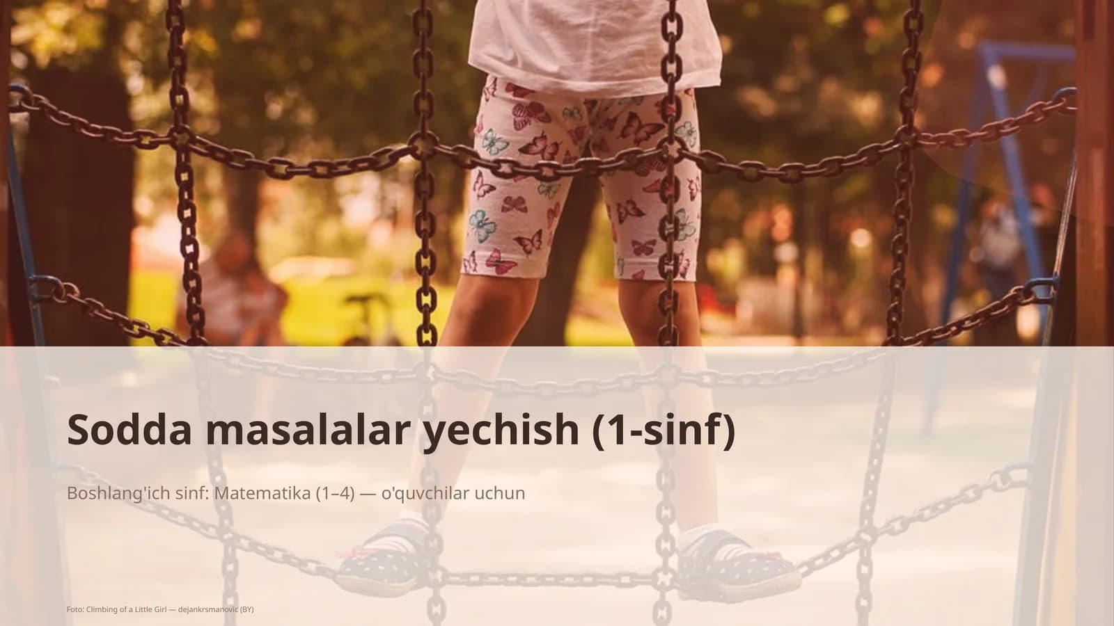 Sodda masalalar yechish (1-sinf)