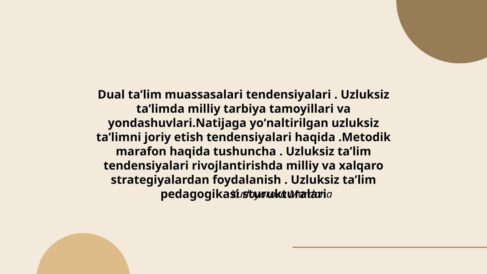 Dual taʼlim muassasalari tendensiyalari