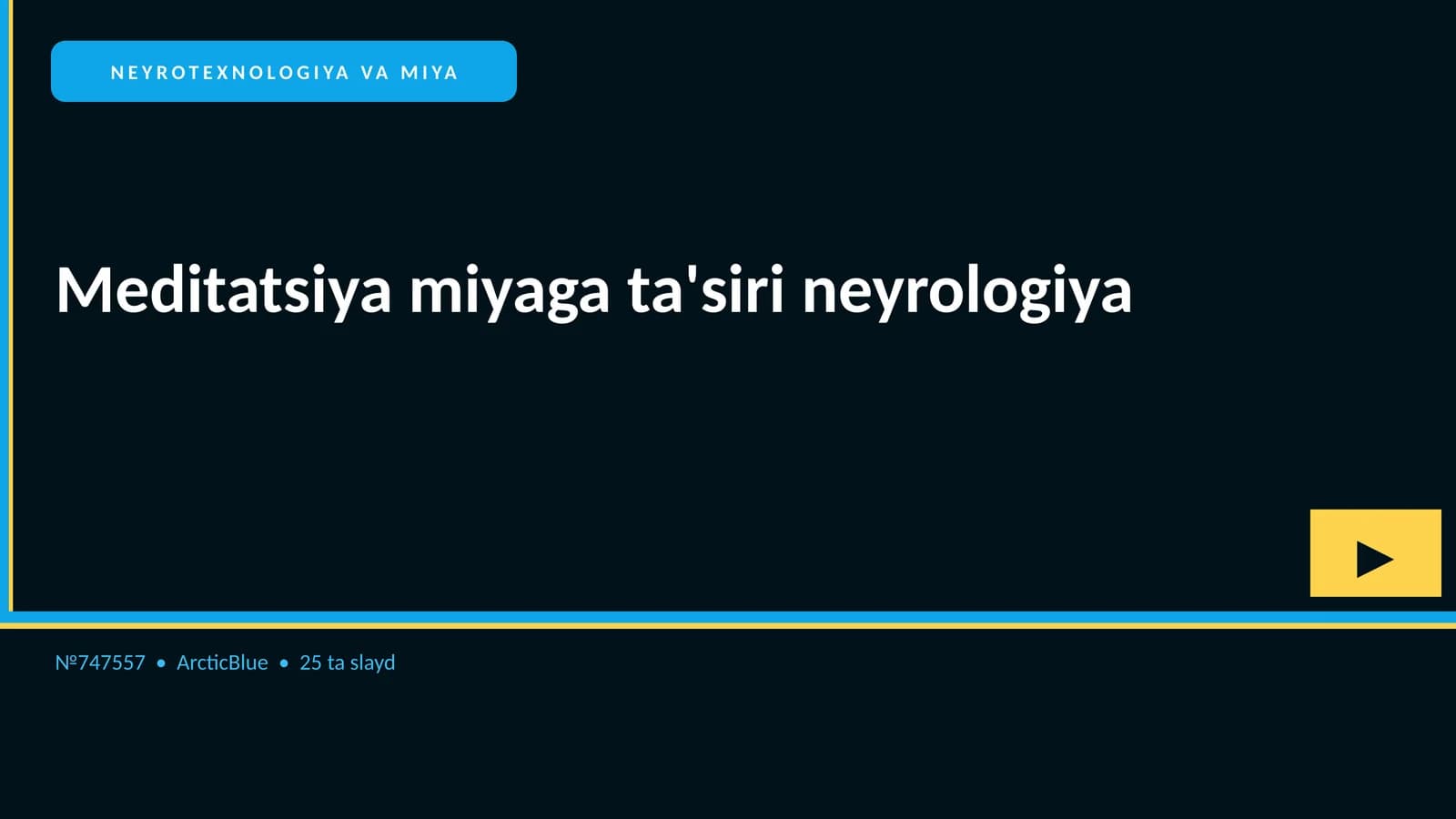 NEYROTEXNOLOGIYA VA MIYA