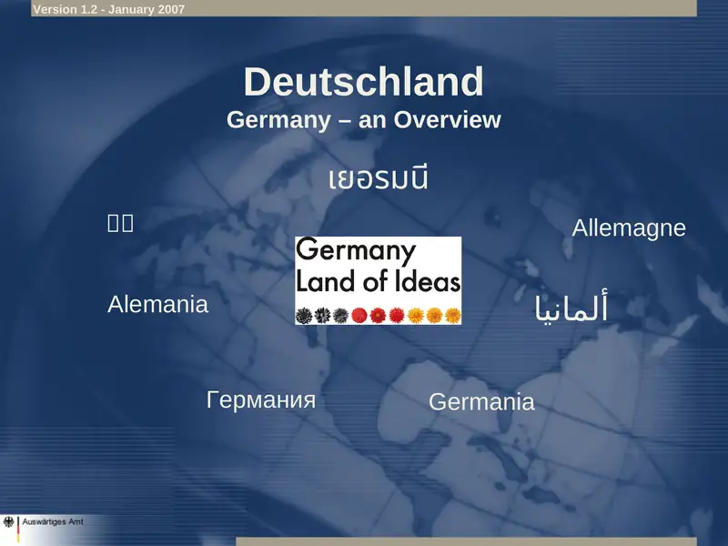 Deutschland Germany – an Overview