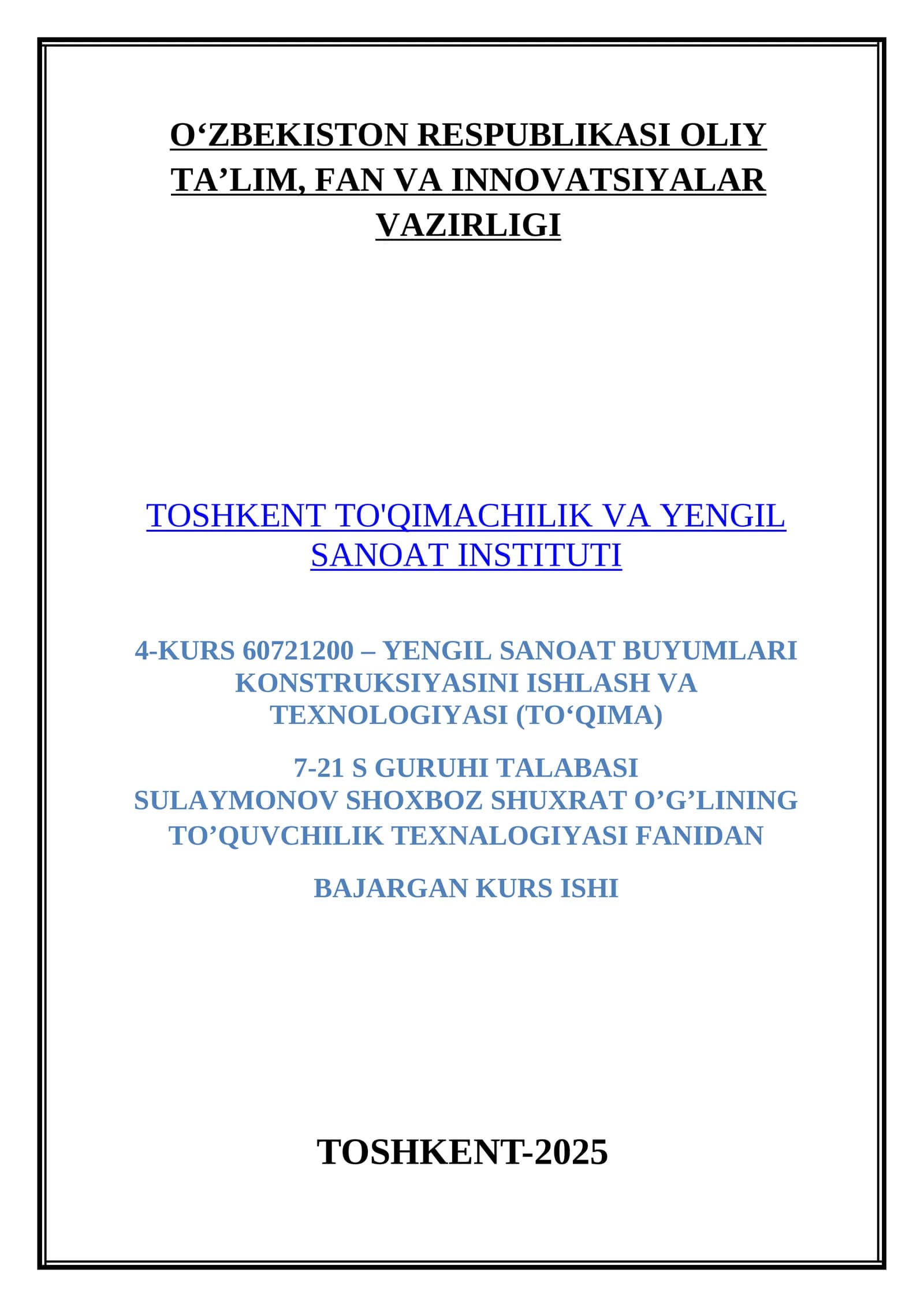 ZAMONAVIY IP O’TKAZISH VA ULASH MASHINALARI BO‘YICHA MA‘LUMOTLARNI JAMLASH VA ULARNING OMILLARINI O‘RGANISH