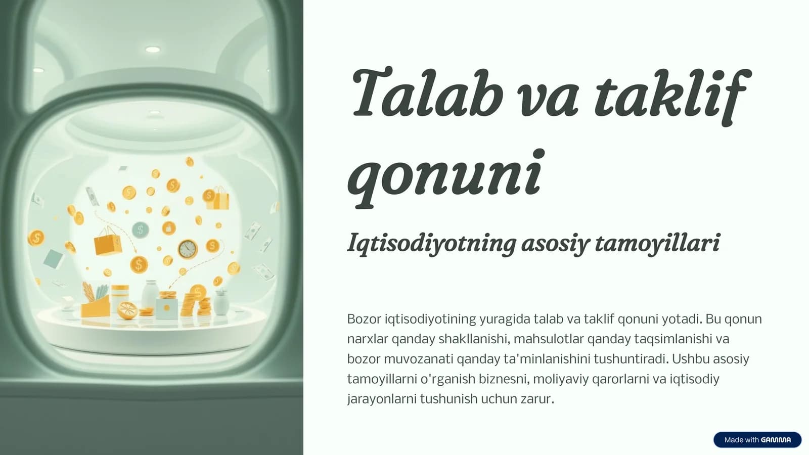 Talab va taklif qonuni