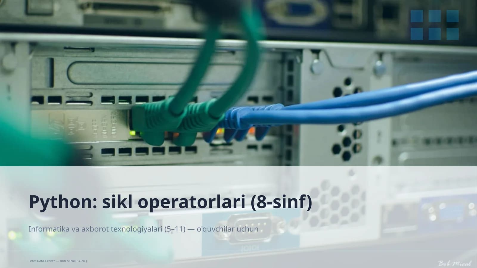 Python: sikl operatorlari (8-sinf)