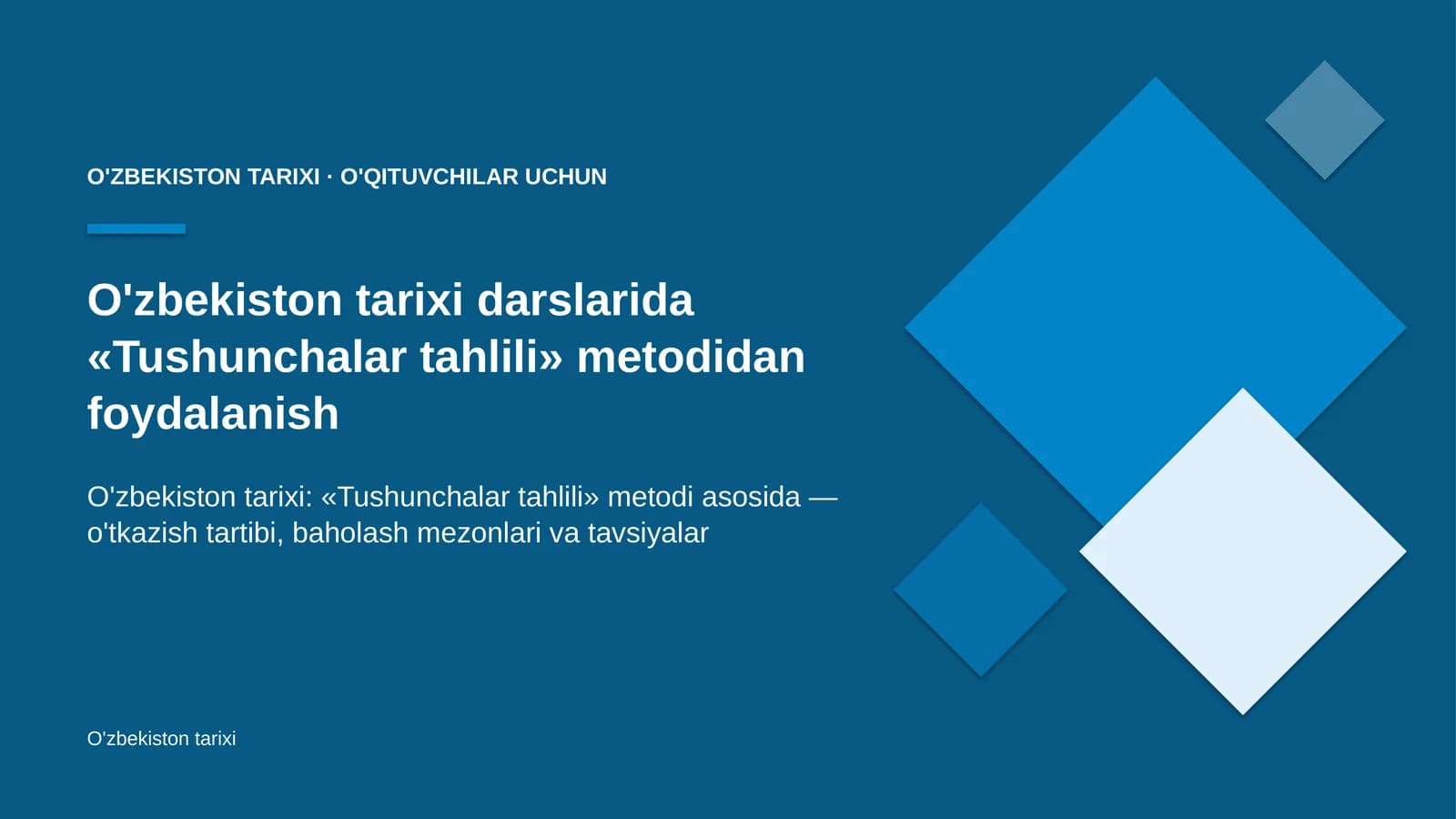 o'zbekiston tarixi darslarida tushunchalar tahlili metodidan foydalanish 9923