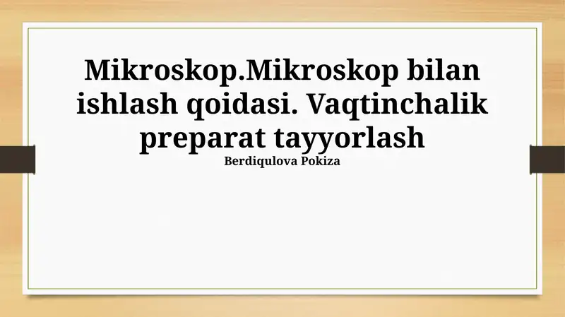 Mikroskop